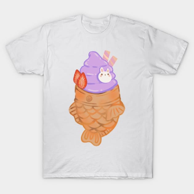 Ube Taiyaki T-Shirt by peachipit